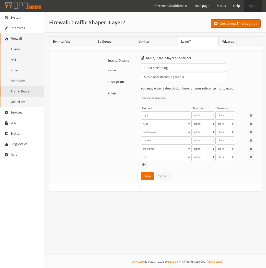 OPNSense-Traffic-Shaper